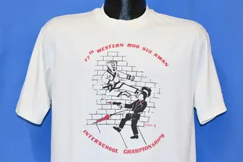 80s Western Moo Sul Kwan tarpmokyklinio čempionato kovos marškinėliai