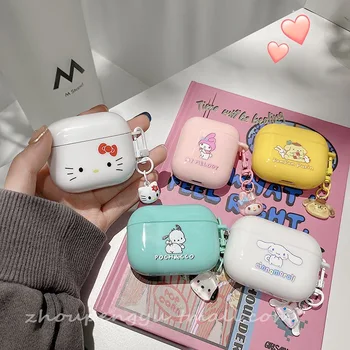 Sanrio Cinnamoroll Hello Kitty Silicone Airpods 1 2 3 Pro 2 dėklo ausinių dangtelis Belaidis 
