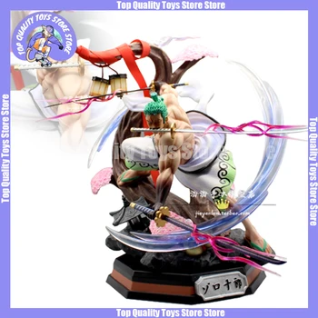 Vienas gabalas 39cm Gk Kimono Roronoa Zoro Santoryu mūšio statula Anime veiksmo figūrų modelių kolekcija Dekoravimo žaislai Figma dovanos