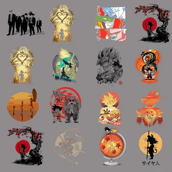 Anime Iron on Transfers Dragons Marškinėliai Termo lipdukai Kamuoliukai Drabužių pleistras Aplikacijos lipdukai Mada Pasidaryk pats Drabužiai Džemperiai Dovana