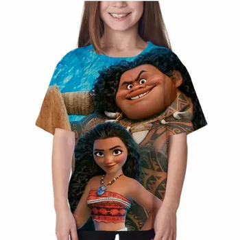 Disney Cosplay Vaikai Frozen Anna Elsa marškinėliai Baby Short Sleeves Children Summer Cartoon Print 3D Tees Girls TShirt Tops