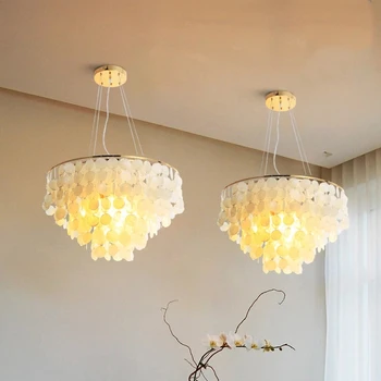 Europos LED šviesa ir prabangus apvalkalas Svetainės pakabinama lempa Miegamojo lempa Moderni paprasta ir kūrybinga restorano lempa Meninė lempa