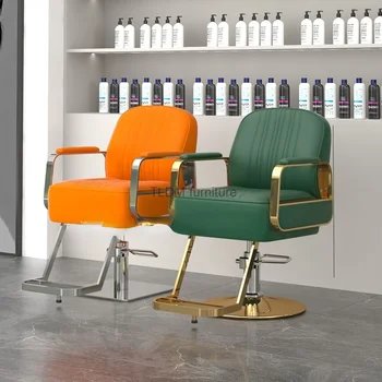 Vintažinė grožio salono kėdė pasukama besisukantis pedikiūro stilius Kirpėjai Foteliai Estetinis Mocho Cadeira Kirpėjų įranga MQ50BC