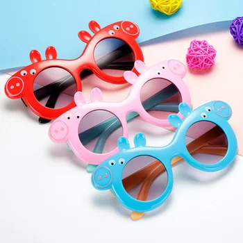 Peppa Kiaulė Vasaros akiniai nuo saulės Veiksmo figūrėlė Animacinis filmas Anime Mielas skėtis nuo saulės Apsauga nuo UV spindulių Vaikų akiniai Gimtadienio vakarėlis Vaikiški žaislai