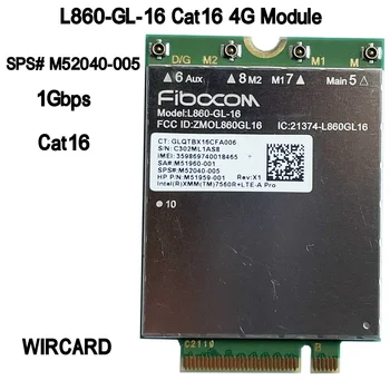 Naujas WIRCARD L860-GL-16 LTE CAT16 modulis 4G L860-GL M52040-005 4G modemas NGFF M.2 HP nešiojamam kompiuteriui