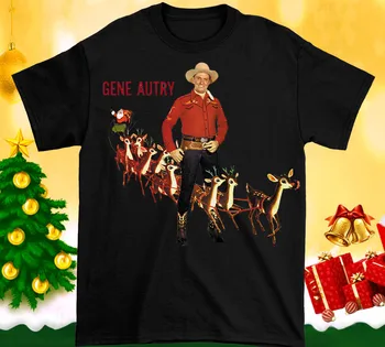 Christmas Gene Autry Tree marškinėlių dydis S-4XL medvilnė EE569