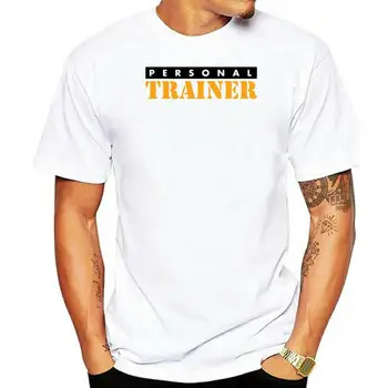 New Summer Men Hot Sale Fashion PERSONAL TRAINER T Shirt Printed Front Back Gymer Trainer Tee marškinėliai