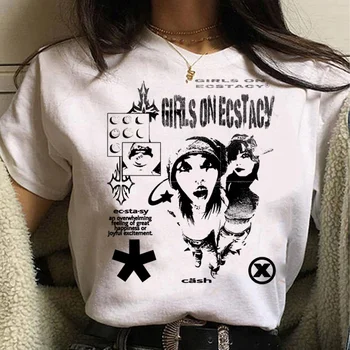Y2k Top Print tshirt women manga t shirt female harajuku drabužiai