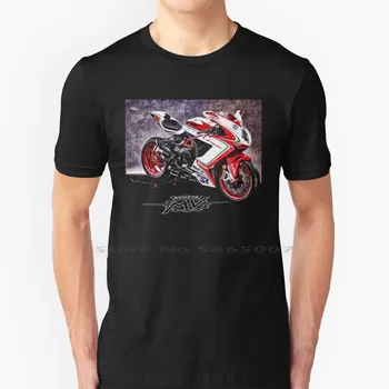 Sportinio dviračio marškinėliai Medvilnė 6XL Mv Agusta Stuff Dviratis Motociklas Klasikinis senovinis raumenų važiavimas keliais