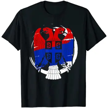 Serbija Balkanų Belgradas Zagrebas Srbija Vyriški marškinėliai trumpomis rankovėmis Casual 100% medvilniniai marškinėliai O-Neck Vasariniai marškinėliai