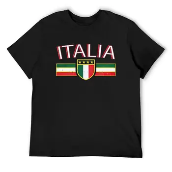Italia marškinėliai Vintažiniai marškinėliai trumpomis rankovėmis Custom marškinėliai Pigūs vasaros linksmybės Didelio dydžio trišakiai