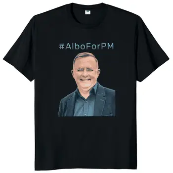 Albo PM Anthony Albanese 2023 m. marškinėliai Australijos prezidento rinkimų gerbėjai trumpomis rankovėmis Vasara ES dydžio medvilniniai minkšti marškinėliai