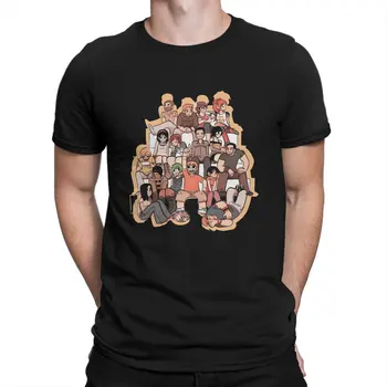 Didelė grupinė nuotrauka Vyrai TShirt Scott Pilgrim Vs The World Crewneck Tops Medžiaginiai marškinėliai Juokinga aukštos kokybės dovanos idėja