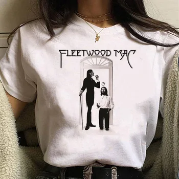 Gandai Fleetwood Mac Tee moterų gatvės drabužių marškinėliai merginos anime drabužiai