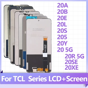 Super OEM, skirtas TCL 20A 20B 20E 20L 20S 20Y 20XE 20SE 205 20R 5G LCD ekranas Jutiklinio ekrano skaitmeninimo įrenginio surinkimas TCL 20Lite 20 5G