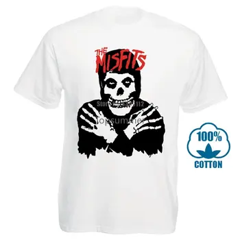 Hot Sale Fashion Authentic The Misfits Classic Fiend Skull Distressed Vintage Soft T Shirt Top T Shirt Men T Shirt Tops Trikotažas