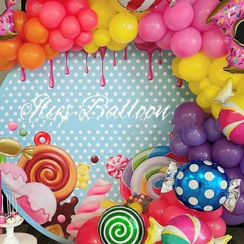 87 vnt./lotas Spurga Globos Latekso balonai Gimtadienio vakarėlis Saldainiai Ledai Balionai Dekoravimas Saldi tema Kūdikių dušas palankus vaikams