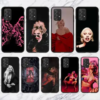 L-Lady-Gagas dainininkės telefono dėklas, skirtas Samsung Galaxy A02 A12 A21 A22 A32 A41 A42 A51 A71 A72 Shell
