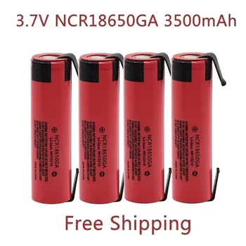 18650 Baterija NCR18650GA 30A iškrova 3.7V 3500mAh 18650 įkraunama baterija žaisliniam žibintuvėliui ličio baterija + 