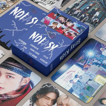 55vnt/komplektas Kpop Stray kids NO EASY Lomo Card Naujas albumas Mėlyna Nuotraukų albumas K-pop Straykids Aukštos kokybės HD fotokortelės kortelė