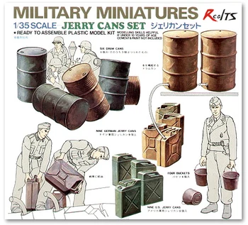 Tamiya 35026 1/35 mastelio karinių miniatiūrų modelio rinkinys, būgnų ir Jerry skardinių rinkinys