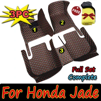 Automobiliniai kilimėliai Honda Jade FR4 FR5 2013 ~ 2020 Prabangus odinių grindų kilimėlių rinkinys kiliminis kilimėlis Auto Kojų pagalvėlės Interjero dalys Automobilių aksesuarai