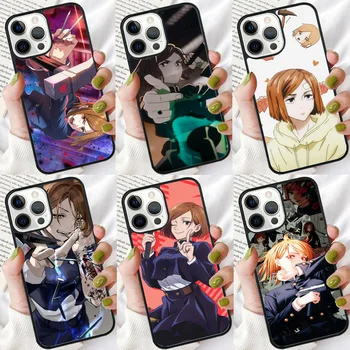 Nobara Kugisaki Jujutsu Kaisen Manga Telefono dėklas iPhone SE2020 15 14 6 7 8 plius XR XS 11 12 13 Pro max Shell Cover coque