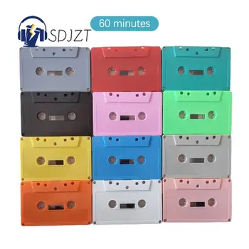 Naujoviškas naujas standartinis kasetinis spalvotas tuščių juostų grotuvas su 60 minučių magnetine garso juosta kalbos muzikos įrašymui