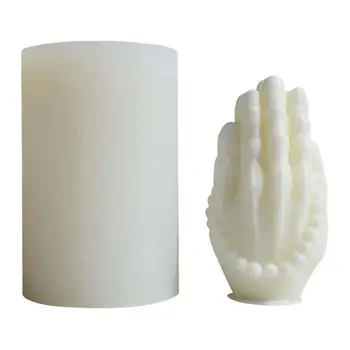 3D Rankų formos silikoninė forma Kūrybinių gestų žvakių rėmas 